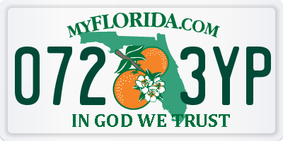 FL license plate 0723YP