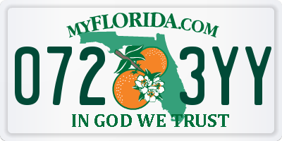 FL license plate 0723YY
