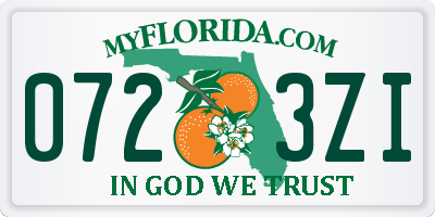 FL license plate 0723ZI