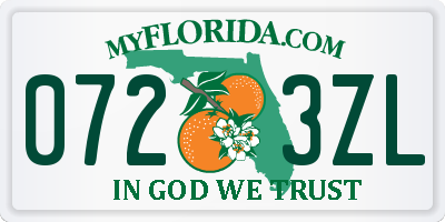 FL license plate 0723ZL