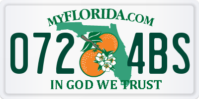 FL license plate 0724BS