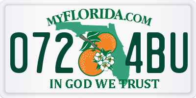 FL license plate 0724BU