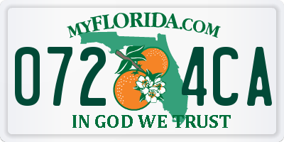 FL license plate 0724CA
