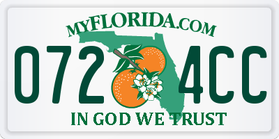 FL license plate 0724CC