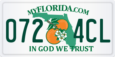 FL license plate 0724CL