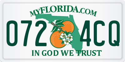 FL license plate 0724CQ