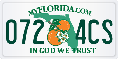 FL license plate 0724CS