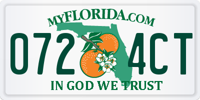FL license plate 0724CT