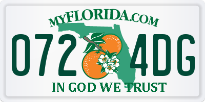 FL license plate 0724DG