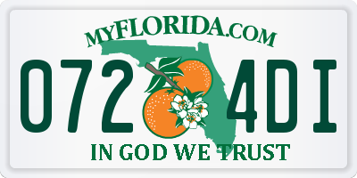 FL license plate 0724DI