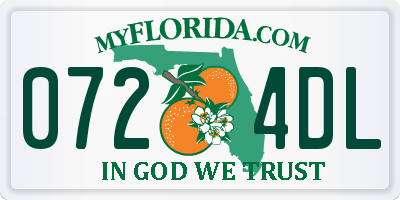 FL license plate 0724DL