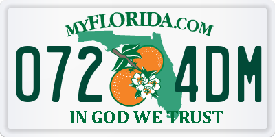 FL license plate 0724DM