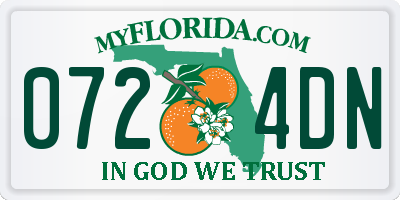 FL license plate 0724DN