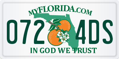 FL license plate 0724DS