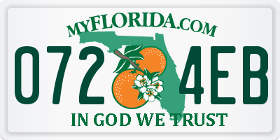 FL license plate 0724EB