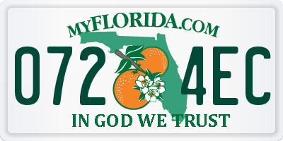 FL license plate 0724EC