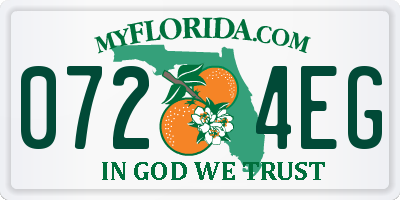 FL license plate 0724EG