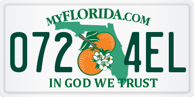 FL license plate 0724EL