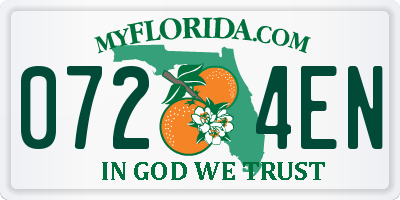 FL license plate 0724EN