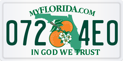 FL license plate 0724EO