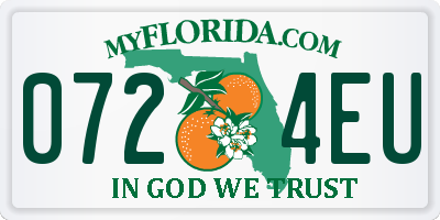 FL license plate 0724EU