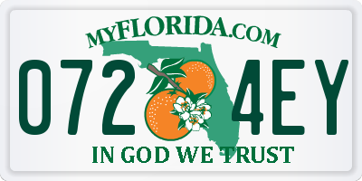 FL license plate 0724EY