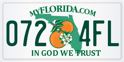 FL license plate 0724FL