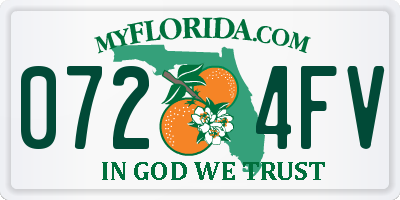 FL license plate 0724FV
