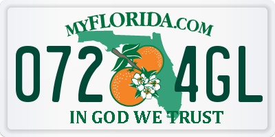 FL license plate 0724GL
