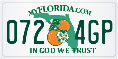 FL license plate 0724GP