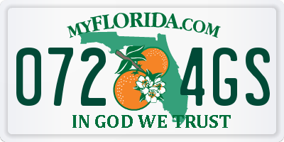 FL license plate 0724GS