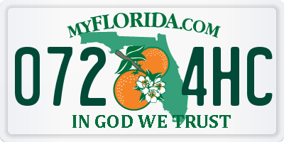 FL license plate 0724HC