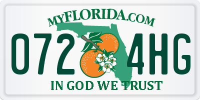 FL license plate 0724HG