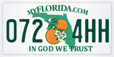 FL license plate 0724HH