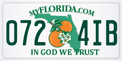 FL license plate 0724IB