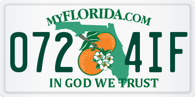 FL license plate 0724IF
