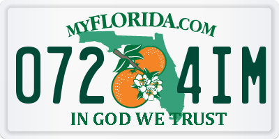 FL license plate 0724IM