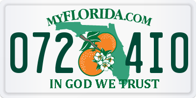 FL license plate 0724IO