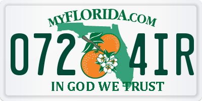 FL license plate 0724IR