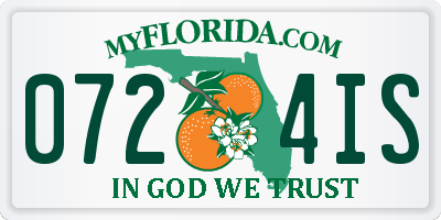 FL license plate 0724IS
