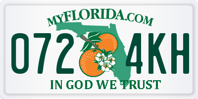 FL license plate 0724KH