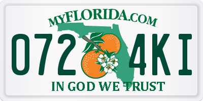 FL license plate 0724KI