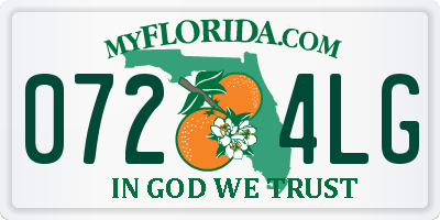 FL license plate 0724LG