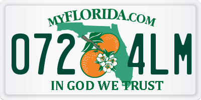 FL license plate 0724LM