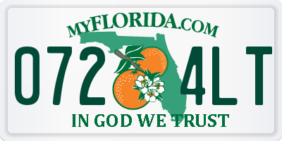 FL license plate 0724LT