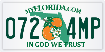 FL license plate 0724MP