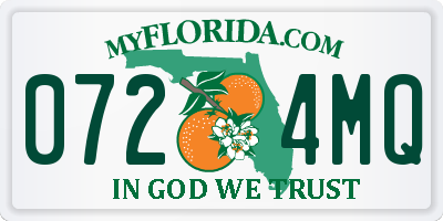 FL license plate 0724MQ