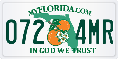 FL license plate 0724MR