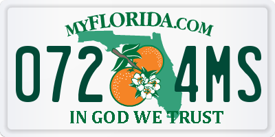 FL license plate 0724MS