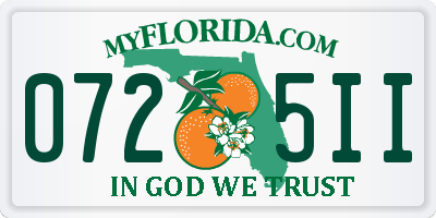 FL license plate 0725II